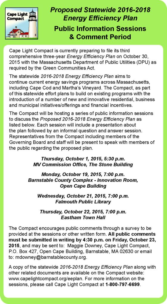 2016-2018 EE Plan Notice